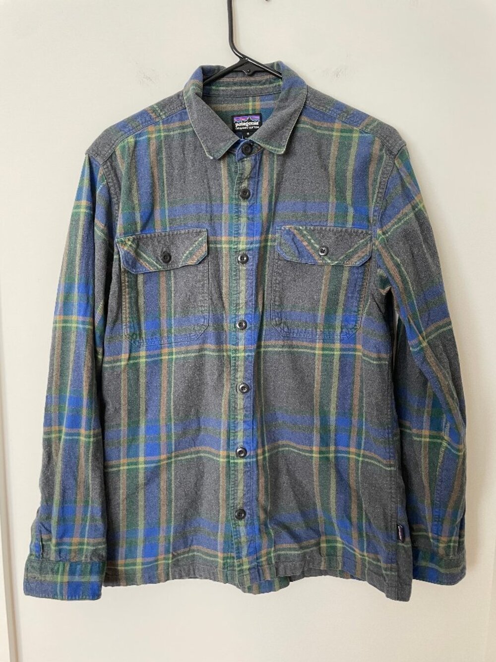 Patagonia Long-Sleeved Organic Cotton Fjord Flannel Shirt Size Medium